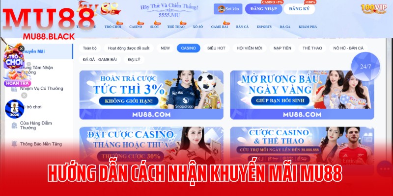 Hướng dẫn cách nhận khuyến mãi MU88 tối ưu tiền thưởng